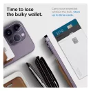 Spigen Valentinus Apple iPhone Magsafe kártyatartó, barna (3db kártyához)