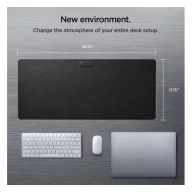   Spigen LD302M egérpad mágneses kábeltartóval (90 x 40 cm), fekete 