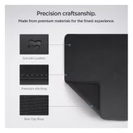   Spigen LD302M egérpad mágneses kábeltartóval (90 x 40 cm), fekete 