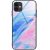 Apple iPhone 6 / 6S, Szilikon védőkeret, edzett üveg hátlap, márvány minta, Wooze FutureCover, rózsaszín/kék