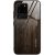 Apple iPhone X / XS, Szilikon védőkeret, edzett üveg hátlap, fa minta, Wooze Wood, sötétbarna