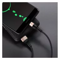   Hoco X26 Xpress USB / USB-C töltő- és adatkábel, 1m, fekete / arany