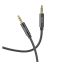 Hoco UPA19 3.5mm audio - Jack 3,5mm kábel, 2m, fekete