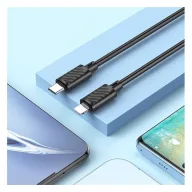   Hoco X88 Gratified USB-C  / Lightning töltő- és adatkábel, 20W, 1m, fekete