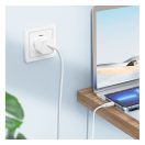 Hoco X88 Gratified USB-C / Lightning töltő- és adatkábel, 20W, 1m, fehér