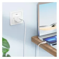   Hoco X88 Gratified USB-C / Lightning töltő- és adatkábel, 20W, 1m, fehér