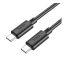 Hoco X88 Gratified USB-C / USB-C töltő- és adatkábel, 60W, 1m, fekete