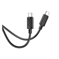   Hoco X88 Gratified USB-C / USB-C töltő- és adatkábel, 60W, 1m, fekete