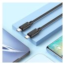 Hoco X88 Gratified USB-C / USB-C töltő- és adatkábel, 60W, 1m, fekete