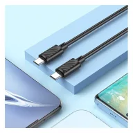   Hoco X88 Gratified USB-C / USB-C töltő- és adatkábel, 60W, 1m, fekete