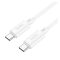Hoco X88 Gratified USB-C / USB-C töltő- és adatkábel, 60W, 1m, fehér