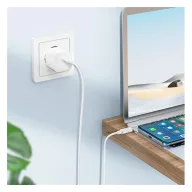   Hoco X88 Gratified USB-C / USB-C töltő- és adatkábel, 60W, 1m, fehér