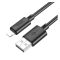 Hoco X88 USB  / Lightning töltő- és adatkábel, 2,4A, 1m, fekete