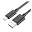 Hoco X88 USB / USB-C töltő- és adatkábel, 3A, 1m, fekete