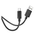 Hoco X88 USB / USB-C töltő- és adatkábel, 3A, 1m, fekete