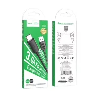Hoco X88 USB / USB-C töltő- és adatkábel, 3A, 1m, fekete