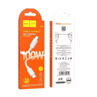   Hoco X96 USB-C / USB-C töltő- és adatkábel 100W, 1m, fehér