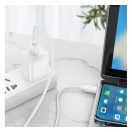 Hoco X96 USB / USB-C töltő- és adatkábel, 100W, 1m, fehér