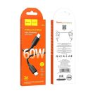 Hoco X96 USB-C / USB-C töltő- és adatkábel, 60W, 1m, fekete