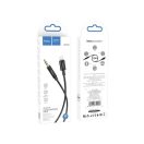 Hoco UPA19 Audio Jack 3,5mm / Lightning ( 8-pin ) kábel, 1m, fekete