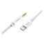 Hoco UPA19 Audio Jack 3,5mm - USB-C kábel, 1m, ezüst