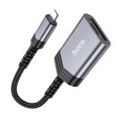 Hoco UA25 kártyaolvasó 2in1, Apple iPhone Lightning (8-pin) szürke