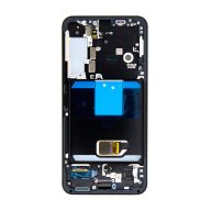   Samsung Galaxy S22 kompatibilis LCD kijelző + érintő, kerettel, grafit, SM-S901B