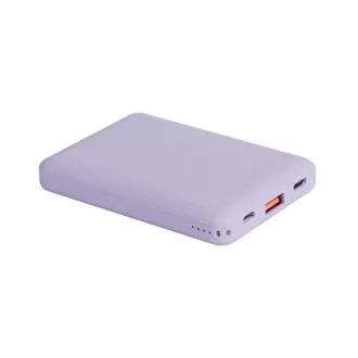   Uniq Fuele Mini 8000Mah USB-C PD hordozható Power bank / külső akkumulátor / powerbank, levendula