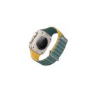 Uniq Revix Evo mágneses Apple Watch szíj, 49/45/44/42MM, zöld/ sárga