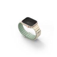   Uniq Revix Evo mágneses Apple Watch szíj, 41/40/38MM menta / bézs