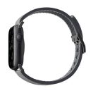 Uniq Straden vízálló bőr Apple Watch szíj, 49/45/44/42MM, szürke
