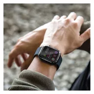   Uniq Garde Apple Watch 4 tok, kijelzővédő felülettel, (44MM) szürke