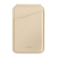 Uniq Coehl Esme mágneses kártyatartó tükörrel, krém