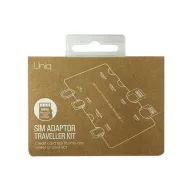   Uniq Sim Adaptor 7in1 utazó rendszerező, adapterhez / bankkártyához, fekete