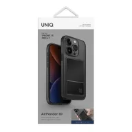   Uniq Air Fender Apple iPhone 15 Pro kártyatartós tok, szürke