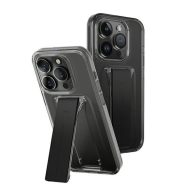   Uniq Heldro Apple iPhone 15 Pro kitámasztható tok, füstszürke