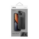 Uniq Heldro Apple iPhone 14 Plus kitámasztható tok, füstszürke