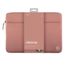 Uniq Vienna Fabric laptop tok, (max 14") rózsaszín