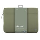 Uniq Vienna Fabric laptop tok, (max 14") zöld