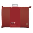 Uniq Lyon Fabric laptop tok, (max 14") piros