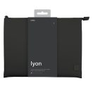 Uniq Lyon Fabric laptop tok, (max 16") fekete