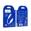 Hoco LS30 USB-C - 3,5mm Jack átalakító, fehér