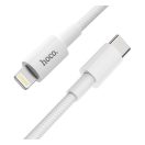 Hoco X56 USB-C / Lightning töltő- és adatkábel, 20W, 1m, fehér