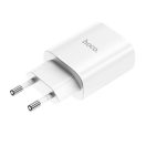 Hoco N14 hálózati tőltő adapter USB-C, PD, 20W, fehér