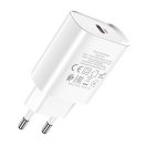 Hoco N14 hálózati tőltő adapter USB-C, PD, 20W, fehér