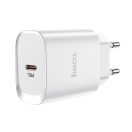 Hoco N14 hálózati tőltő adapter USB-C, PD, 20W, fehér