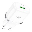 Hoco N3 hálózati töltő USB, QC3.0, 3A, 18W, fehér