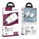 Hoco N3 hálózati töltő USB, QC3.0, 3A, 18W, fehér