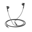 Hoco M93 vezetékes headset hangerőszabályzóval, 3,5mm Jack, fekete
