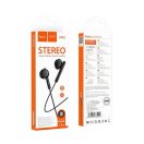 Hoco M93 vezetékes headset hangerőszabályzóval, 3,5mm Jack, fekete